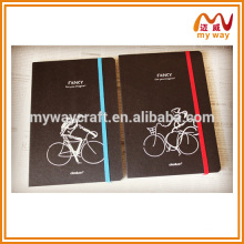 fancy design notebook of school recycled paper notebook with elastica